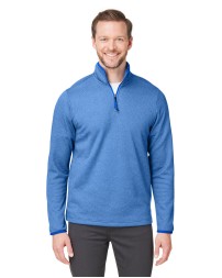 CORE365 CE73 Men's Venture Heathered Stripe Quarter-Zip