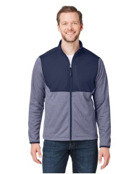 CORE365 CE74 Men's Venture Heathered Stripe Hybrid Jacket