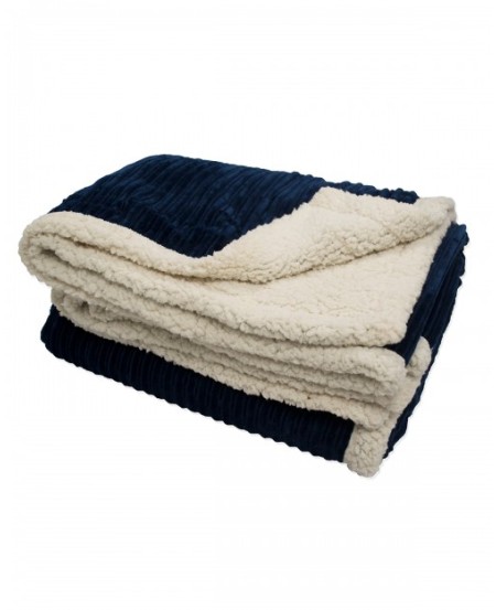 Kanata Blanket CORD   Corduroy Lambswool Throw Blanket