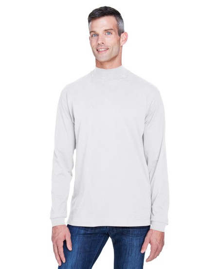 Devon  Jones D420 Adult Sueded Cotton Jersey Mock Turtleneck