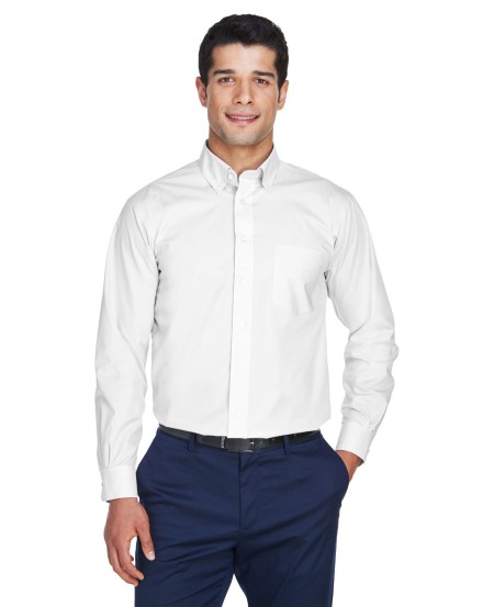 Devon  Jones D620 Men's Crown Collection Solid Broadcloth Woven Shirt