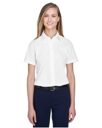 Devon  Jones D620SW Ladies' Crown Collection Solid Broadcloth Short-Sleeve Woven Shirt