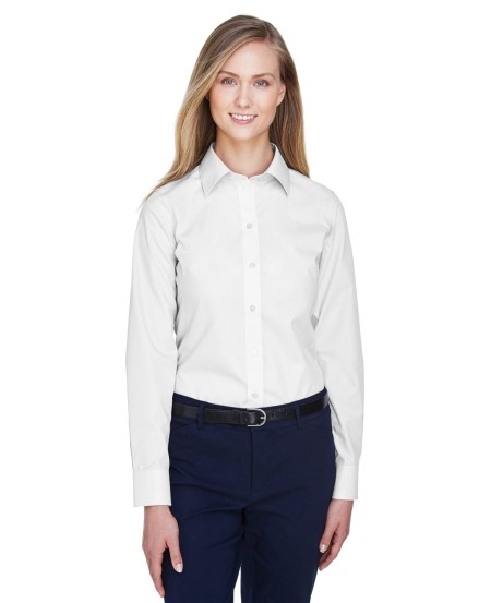 Devon  Jones D620W Ladies' Crown Collection Solid Broadcloth Woven Shirt