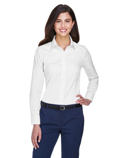 Devon  Jones D630W Ladies' Crown Collection Solid Oxford Woven Shirt