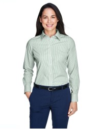 Devon  Jones D645W Ladies' Crown Collection Banker Stripe Woven Shirt