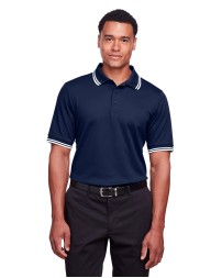 Devon  Jones DG20C CrownLux Performance Men's Plaited Tipped Polo