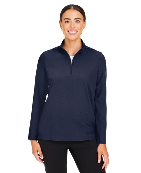 Devon  Jones DG410W CrownLux Performance Ladies' Windsor Welded Quarter-Zip