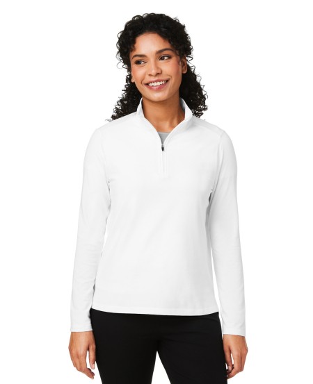 Devon  Jones DG425W Ladies' Raleigh Stretch Quarter-Zip