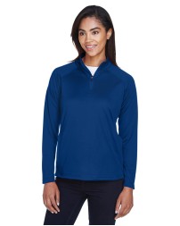 Devon  Jones DG440W Ladies' Stretch Tech-Shell Compass Quarter-Zip