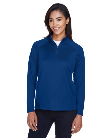 Devon  Jones DG440W Ladies' Stretch Tech-Shell Compass Quarter-Zip