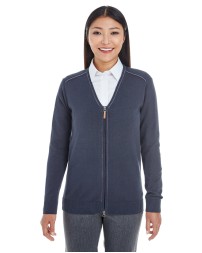 Devon  Jones DG478W Ladies' Manchester Fully-Fashioned Full-Zip Cardigan Sweater