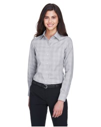 Devon  Jones DG520W Ladies' Crown Collection Glen Plaid Woven Shirt