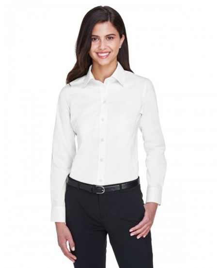 Devon & Jones DG530W   Ladies' Crown Collection Solid Stretch Twill Woven Shirt