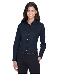 Devon  Jones DG530W Ladies' Crown Collection Solid Stretch Twill Woven Shirt