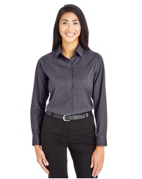 Devon  Jones DG535W CrownLux Performance Ladies' Tonal Mini Check Woven Shirt