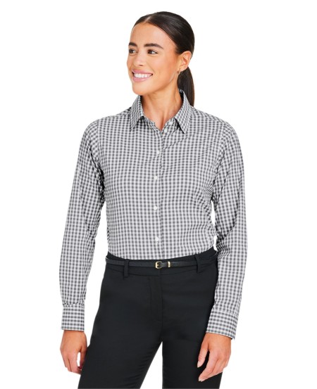 Devon  Jones DG536W CrownLux Performance Ladies' Gingham Shirt