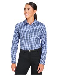 Devon  Jones DG536W CrownLux Performance Ladies' Gingham Shirt