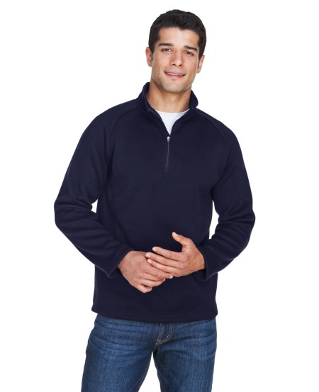 Devon  Jones DG792 Adult Bristol Sweater Fleece Quarter-Zip