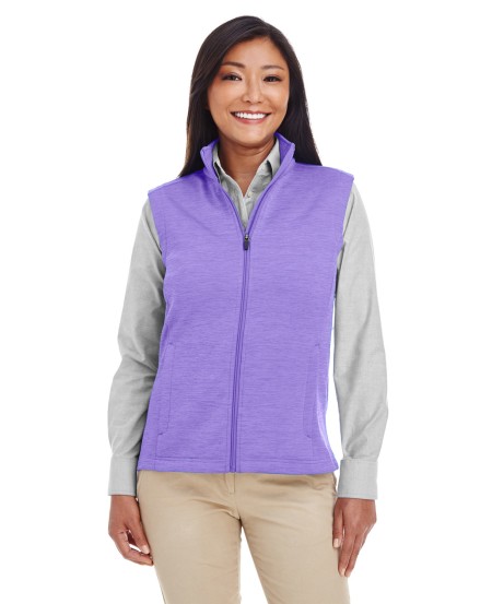 Devon  Jones DG797W Ladies' Newbury Mélange Fleece Vest