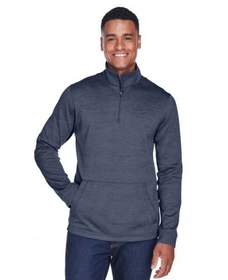 Devon & Jones DG798   Men's Newbury Melange Fleece Quarter-Zip