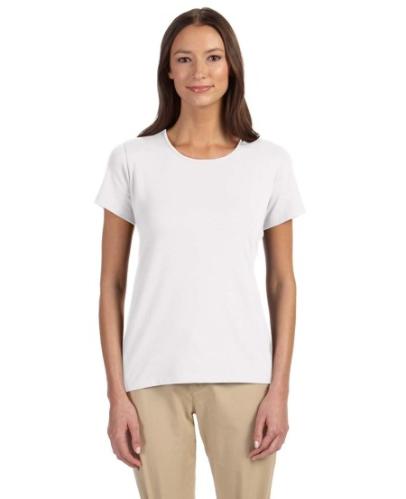 Devon  Jones DP182W Ladies' Perfect Fit Shell T-Shirt