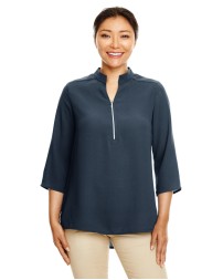 Devon  Jones DP611W Ladies' Perfect Fit  Three-Quarter Sleeve Crepe Tunic