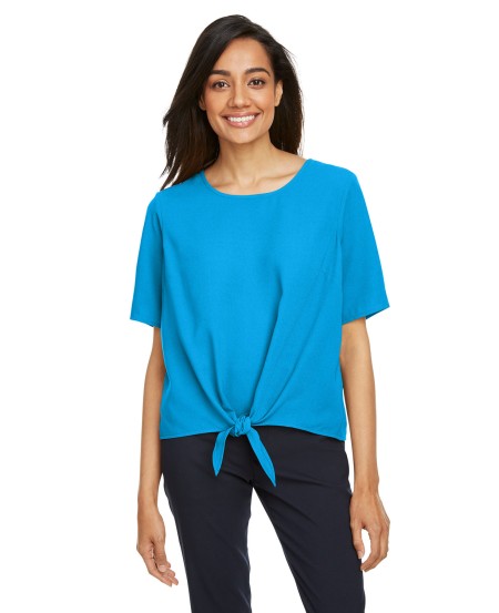 Devon  Jones DP617W Ladies' Perfect Fit Tie-Front Blouse