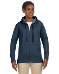 econscious EC4580   Ladies' Heathered Full-Zip Hooded Sweatshirt