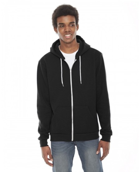 American Apparel F497   Unisex Flex Fleece USA Made Zip Hoodie