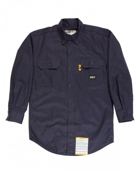 Berne FRSH10   Men's Flame-Resistant Button-Down Work Shirt