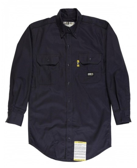 Berne FRSH10T   Men's Tall Flame-Resistant Button Down Work Shirt