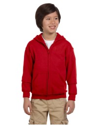 Gildan G186B Youth Heavy Blend Full-Zip Hooded Sweatshirt