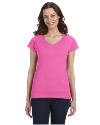 Gildan G64VL Ladies' SoftStyle Fitted V-Neck T-Shirt