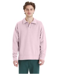 ComfortWash by Hanes GDH490 Unisex Garment Dye Polo Collar Sweatshirt