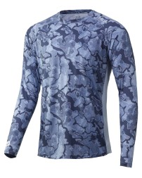 HUK H12L003 Men's Lopro Camo Long-Sleeve T-Shirt