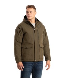 Berne HJ67   Men's Highland Quilt-Lined Micro-Duck Hooded Coat