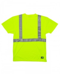 Berne HVK012   Men's Hi-Vis Class 2 Performance Pocket T-Shirt