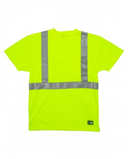 Berne HVK012   Men's Hi-Vis Class 2 Performance Pocket T-Shirt