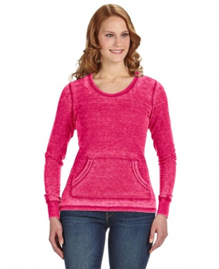 J America JA8255   Ladies' Zen Thermal Long-Sleeve T-Shirt