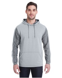 J America JA8435 Adult Omega Stretch Hooded Sweatshirt