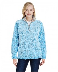 J America JA8451   Ladies' Epic Sherpa Quarter-Zip