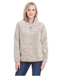 J America JA8451 Ladies' Epic Sherpa Quarter-Zip