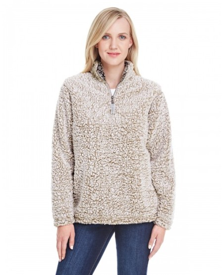 J America JA8451   Ladies' Epic Sherpa Quarter-Zip