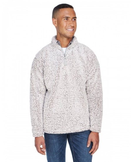 J America JA8454   Adult Epic Sherpa Quarter-Zip