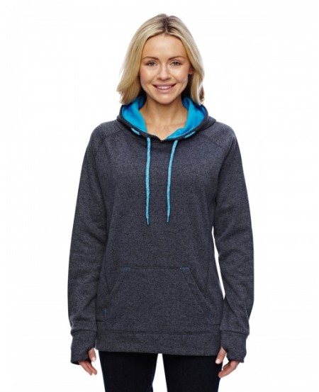 J America JA8616   Ladies' Cosmic Contrast Fleece Hooded Sweatshirt