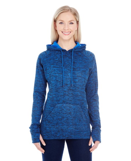 J America JA8616 Ladies' Cosmic Contrast Fleece Hooded Sweatshirt