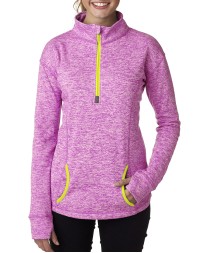 J America JA8617 Ladies' Cosmic Fleece Quarter-Zip