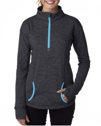 J America JA8617   Ladies' Cosmic Fleece Quarter-Zip