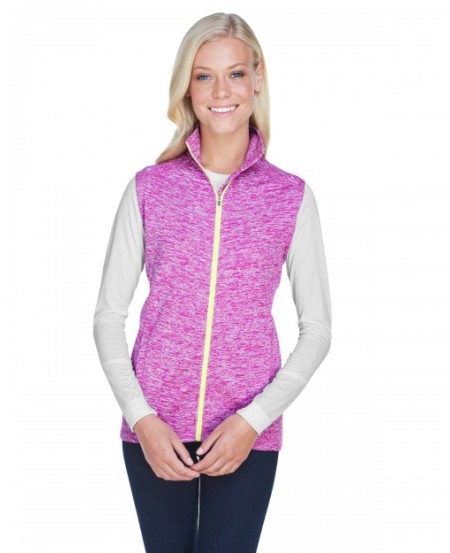 J America JA8625   Ladies' Lasic Cosmic Fleece Vest