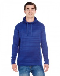 J America JA8661   Adult Odyssey Striped Poly Fleece Pullover Hood